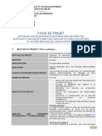 Fiche de Projet Autonomisation Universites Hopitaux Et Batiments Publics...