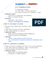 Data Engineering Study Plan