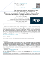 Influencing Factor Analysis of Household Electric Vehicle Purchase