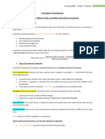 Mutual Funds and Other Investment Companies