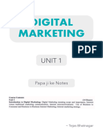 DIGITAL MARKETING (Unit 1)