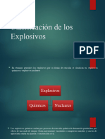 Clasificación de Los Explosivos