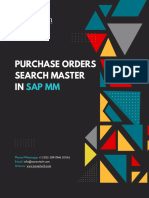 Purchase Orders Search Master in SAP MM