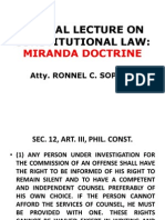 Miranda Doctrines