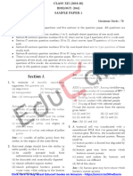 12th Biology - Solved SQP 1