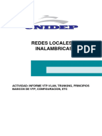 Informe Vtp-Vlan, Trunking, Principios Basicos de VTP, Configuracion