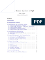 Typeset Equations