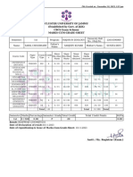 Cluster University of Jammu (Established by Govt. of J&K) CBCS Exam Scheme Marks-Cum-Grade-Sheet