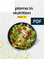 Diploma in Nutrition Week 21