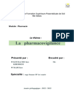 La Pharmacovigilance (1er SF)