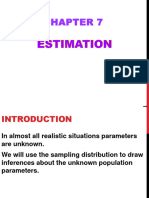 Chapter 7 Estimation