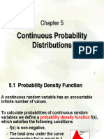 Chapter 5 - Continuous Probability Distribution