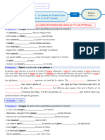 Fiche 8 Le Present de L Indicatif Des Verbes Du 1er Et Du 2eme Groupe