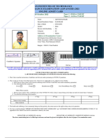 Jee Advance Admit Card