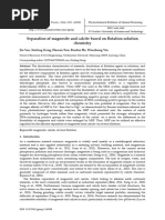 Separation of Magnesite