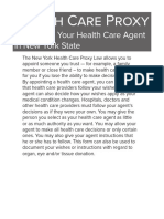 Health Care Proxy: Appointing Your Health Care Agent in New York State