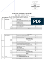 Progression Sheet For Geography All Classes