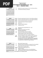 Cronograma de Actividades Del 2011 - 2012 Claro Danny