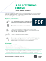 Volante Dengue-Prevención