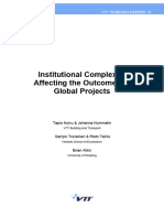 Institutional Complexity Affecting The Outcomes of Global Projects