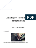 Apostila Legislação Trabalhista e Previdenciária AULA 2