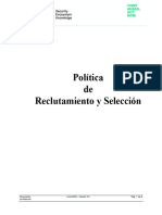 Politica de Reclutamiento - Español