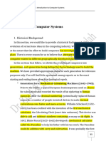 Chapter One Introduction To Computer Systems: 1. Historical Background