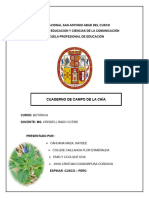 Cuaderno de Campo Chia