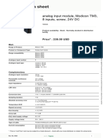 Modicon TM3 Expansion I - O Modules For M221 - M241 - M251 - TM3AI8