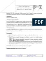 Procedimento de Segurança para Trabalhos Com Eletricidade