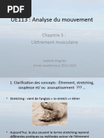 UE113 - Chapitre 5 - LÃ©tirement Musculaire - 2023