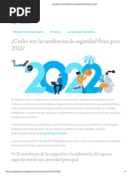 ¿Cuáles Son Las Tendencias de Seguridad Física para 2022