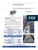 Block Hueco Ligero de Tepezil 12x20x40