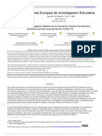 Competencias Andragógicas Digitales de La Educación Superior Ecuatoriana Docentes Durante La Pandemia de COVID-19