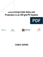 Determining Cable Sizes and Protection in An Off Grid PV System V1