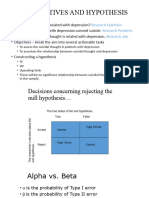 Statistics - Thesis Writing