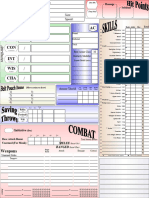 Character Sheet 14