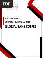 BUS-201 - Bussiness Communication Gloria Jeans Coffee v3