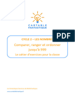 Comparer, Ranger Et Ordonner Jusqu'à 999: Cycle 2 - Les Nombres