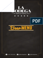 Menu - BODEGA Beer & Drinks