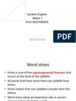 Week 7, Word Stress