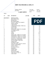 NatShip PRICELIST SEPTEMBER 2020