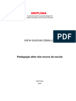 Pedagogia Além Dos Muros Da Escola - Sofia Zeballos 096 Pedagogia