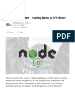 Clean Architecture Making Node Js API Shine! by Michael Kibenko