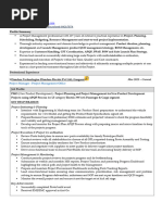 Danish Resume - Project Management