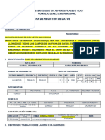 Ficha de Registro de Datos - Colegiados