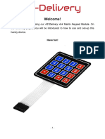 4x4 Matrix Blue Keypad - EN