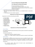 Componentes de Una Prótesis Parcial Removible