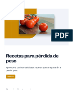 Recetas para Perdida de Peso