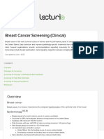 Lecturio Clinical Screening of Breast Cancer